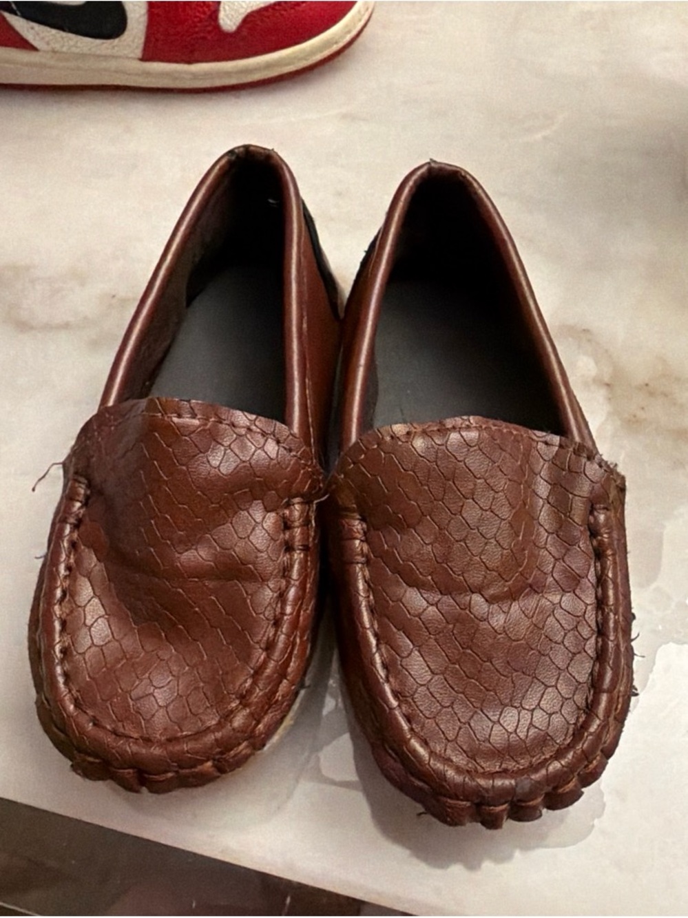 Brown boys Moccasin Loafers - Classic Slip-On